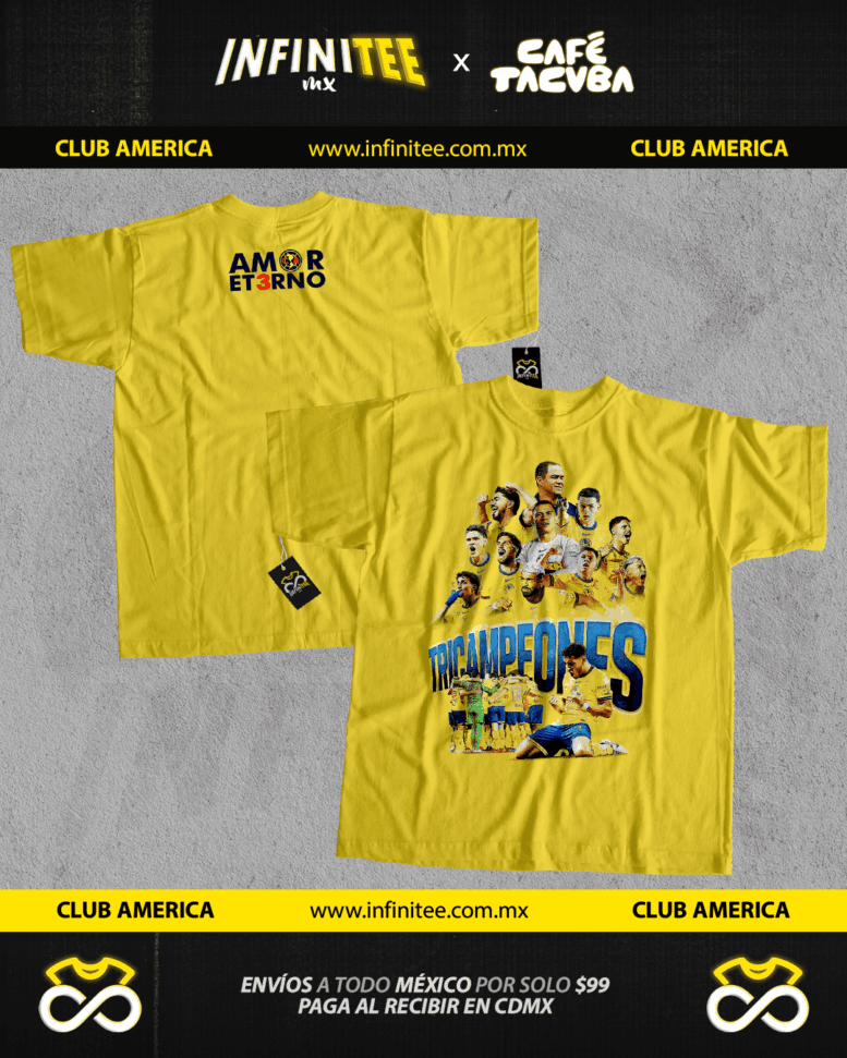 playera america tricampeon 2024