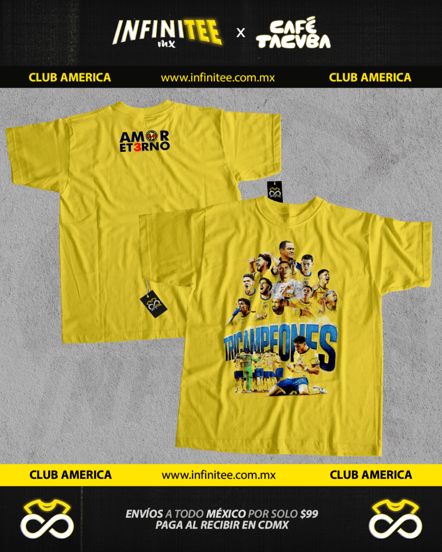 playera america tricampeon 2024