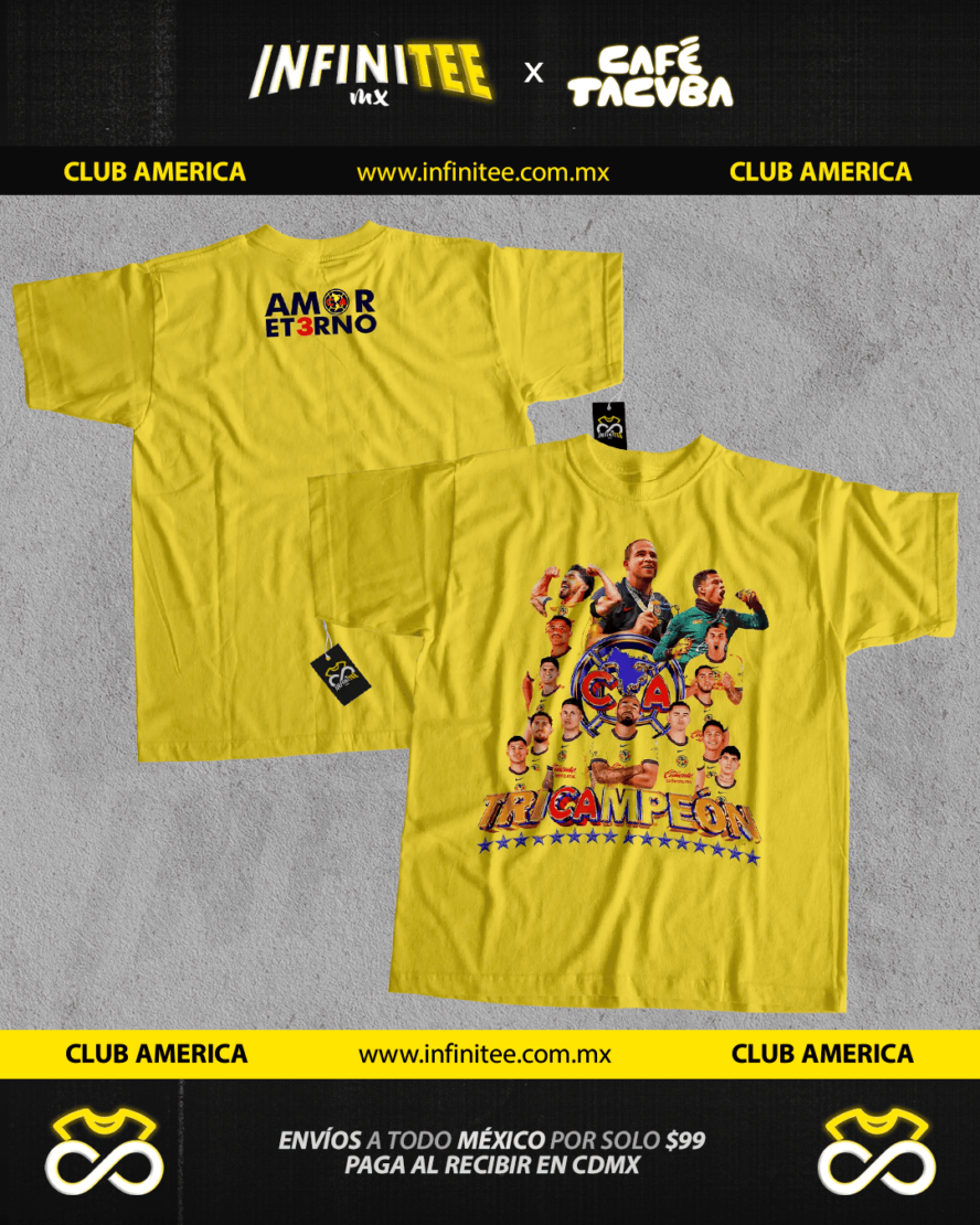 playera america tricampeon