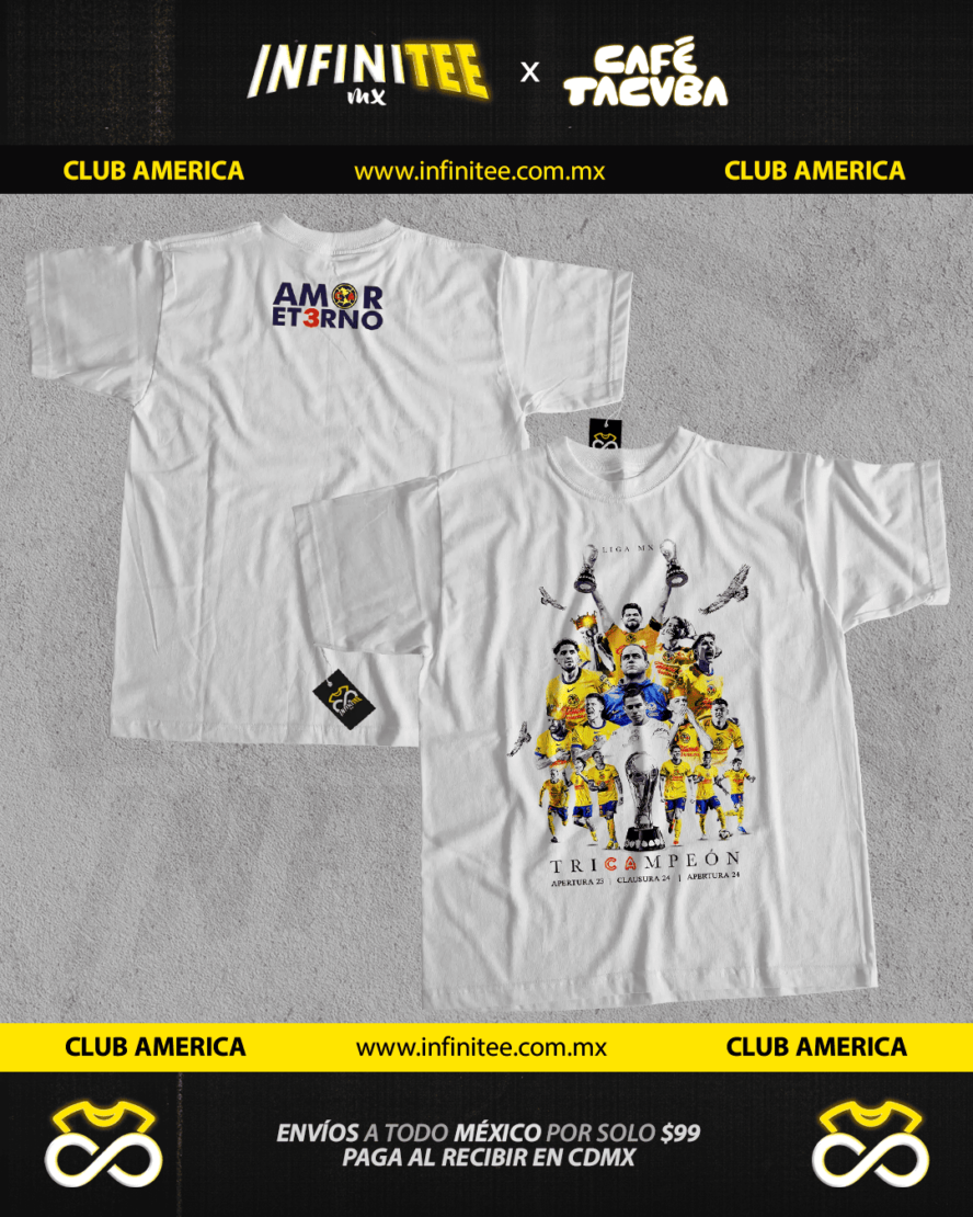 playera club america tricampeon 2024