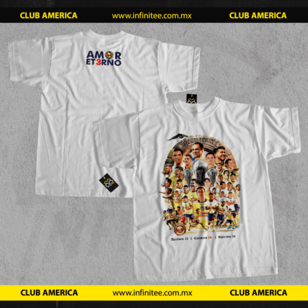 playera club america tricampeones