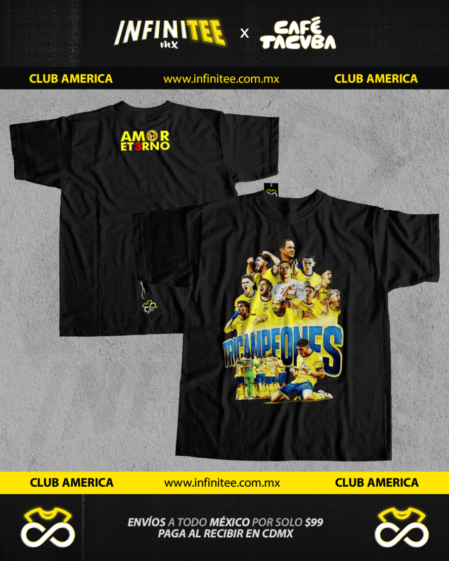 playera club america tricampeon