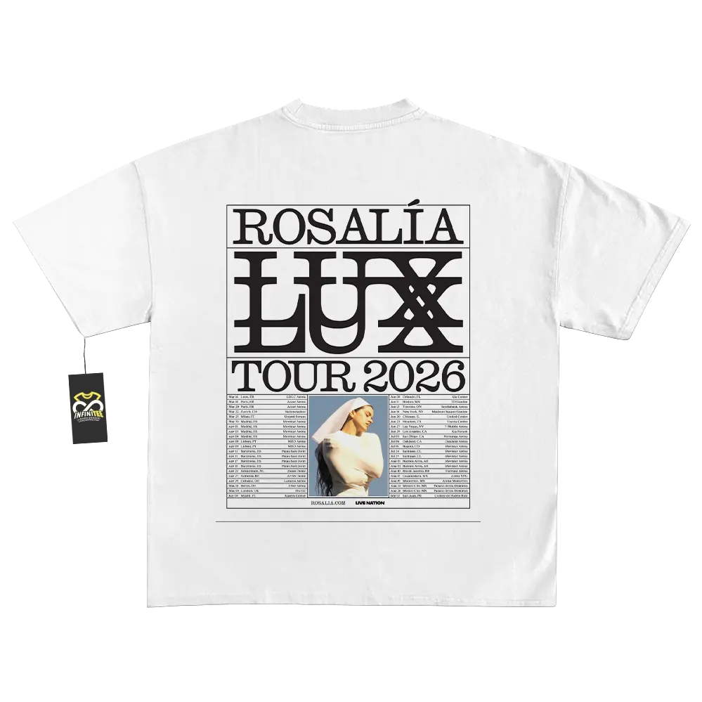 Playera LA ROSALIA | LUX TOUR 2026 Merch