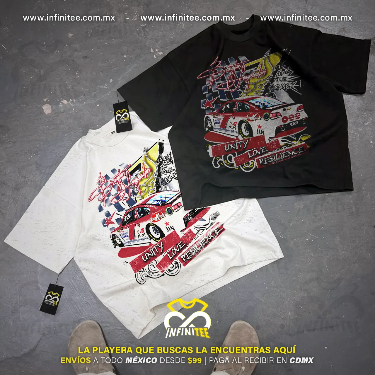 camiseta-BTS-arirang-NASCAR-unity-love-resilence