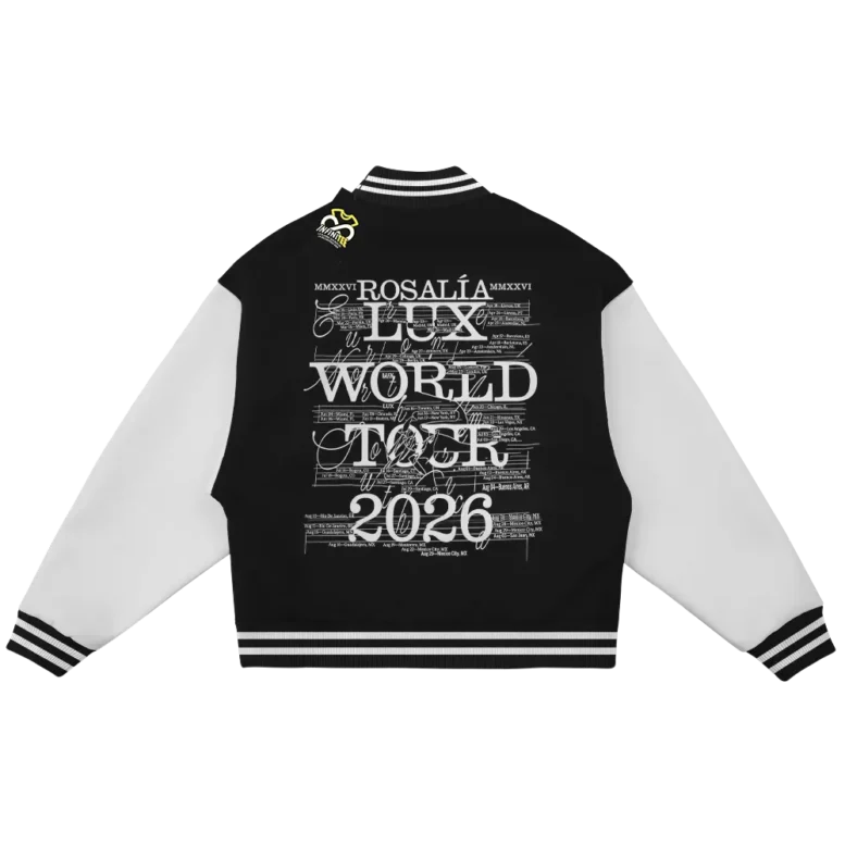 Chamarra ROSALIA | Varsity Universitaria de LUX 1 chamarra-varsity-college-LA-ROSALIA-TOUR-2026