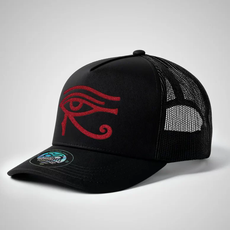 gorra-victor-mendivil-eye-of-horus-rojo