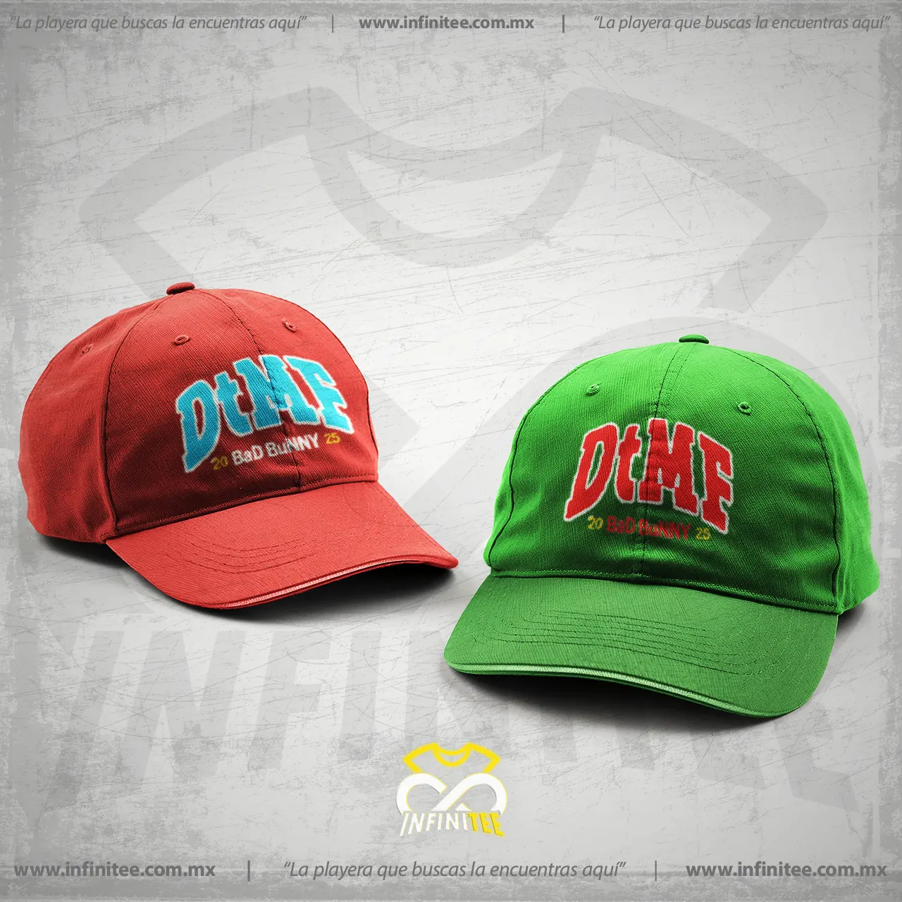 gorra_bad_bunny_DtMF roja