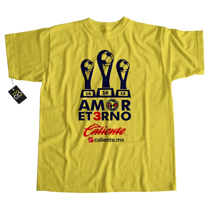 playera america tricampeon amor et3rno