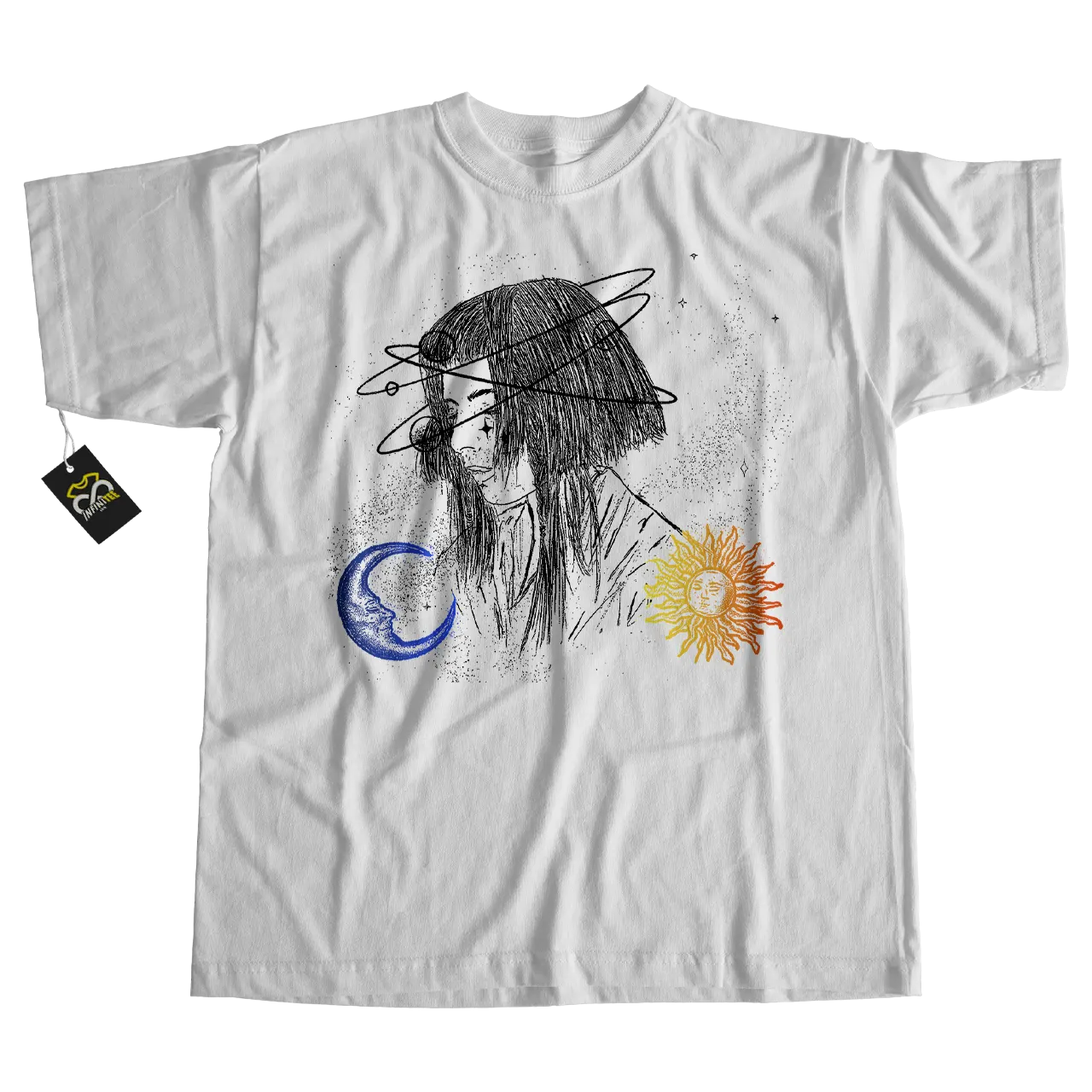 playera aurora astrologia blanca