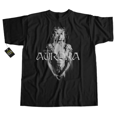 playera aurora giving into the love blanca