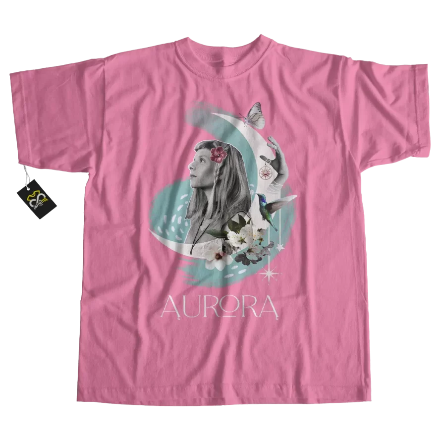 playera aurora rosa