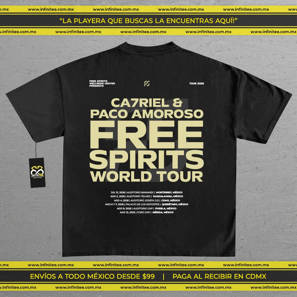 Playera CA7RIEL y PACO AMOROSO | Free Spirits México 2026
