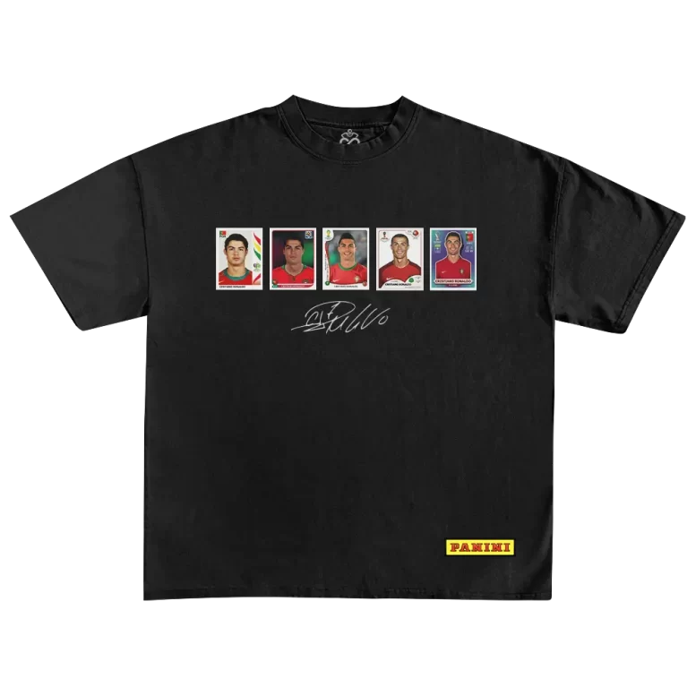 Playera Cristiano Ronaldo | Evolución Album Panini 1 playera-cristiano-ronaldo-album-panini