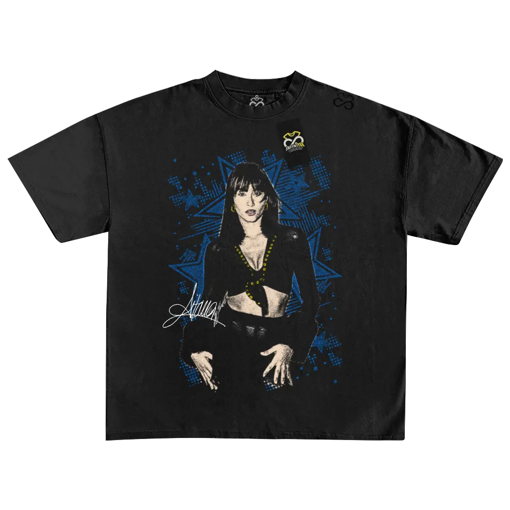 Playera AITANA | Vintage Style Negra