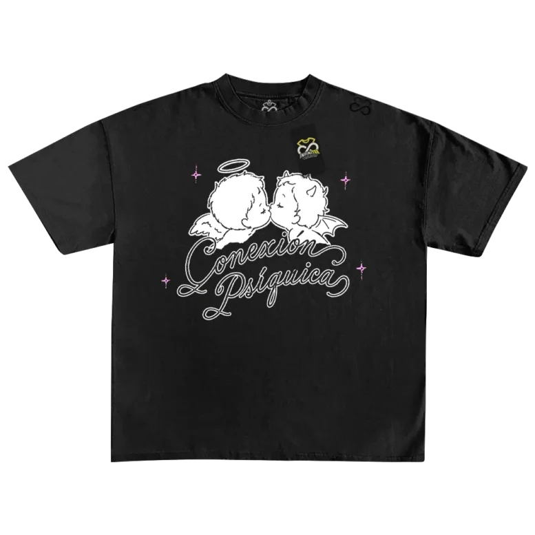 playera de aitana merch aitana conexion psiquica negra