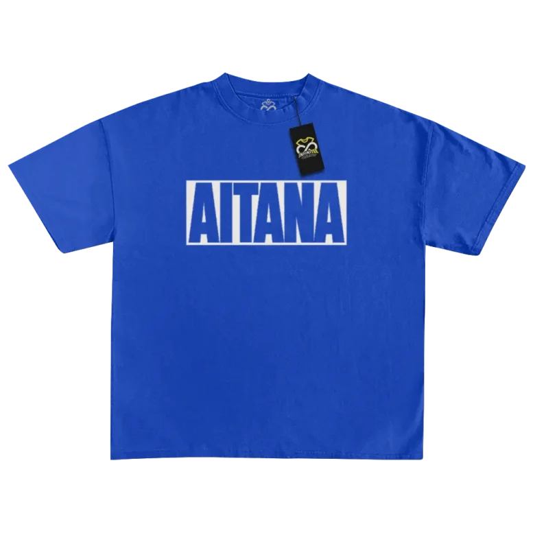 Playera AITANA | AITANA LOGO 1 playera de aitana merch aitana logo azul