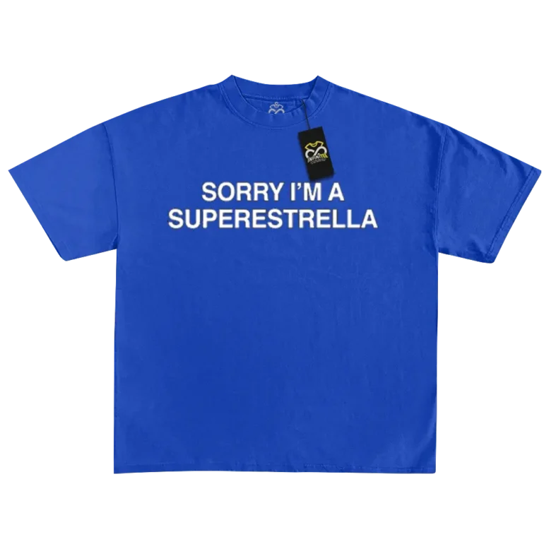 Playera AITANA | Sorry i´m a Superestrella 1 playera de aitana merch aitana sorry im a superestrella azul