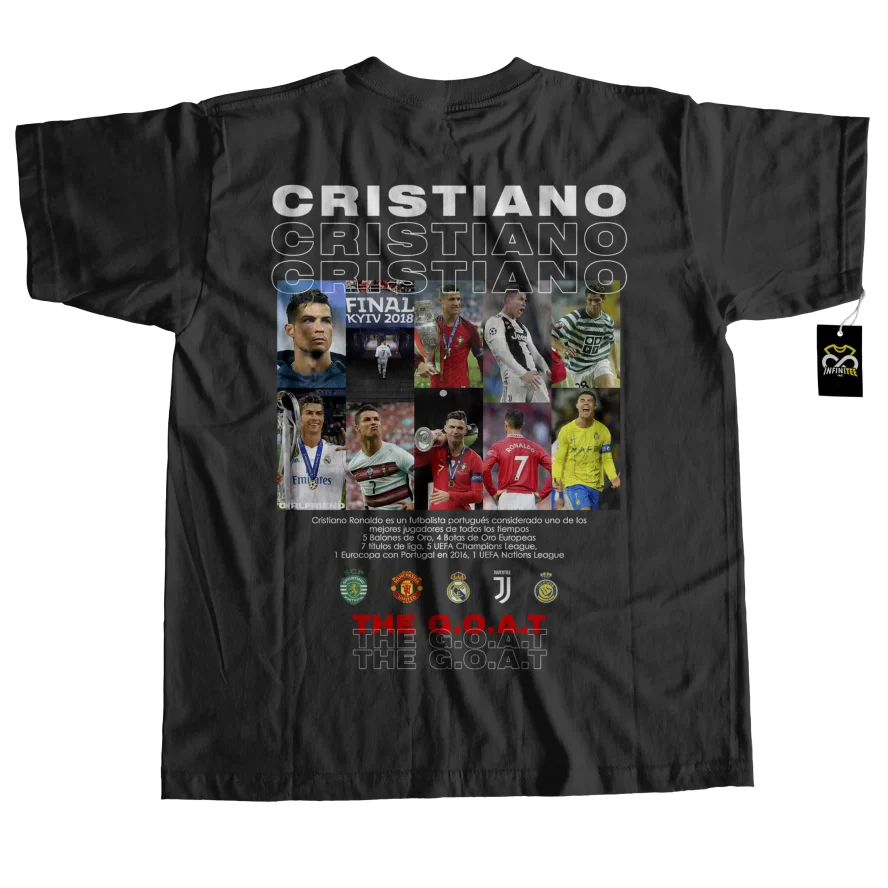 playera de cristiano ronaldo goat