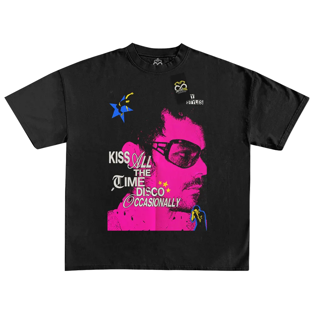 Playera HARRY STYLES | Kiss all the time, Disco occasionally Poster ROSA