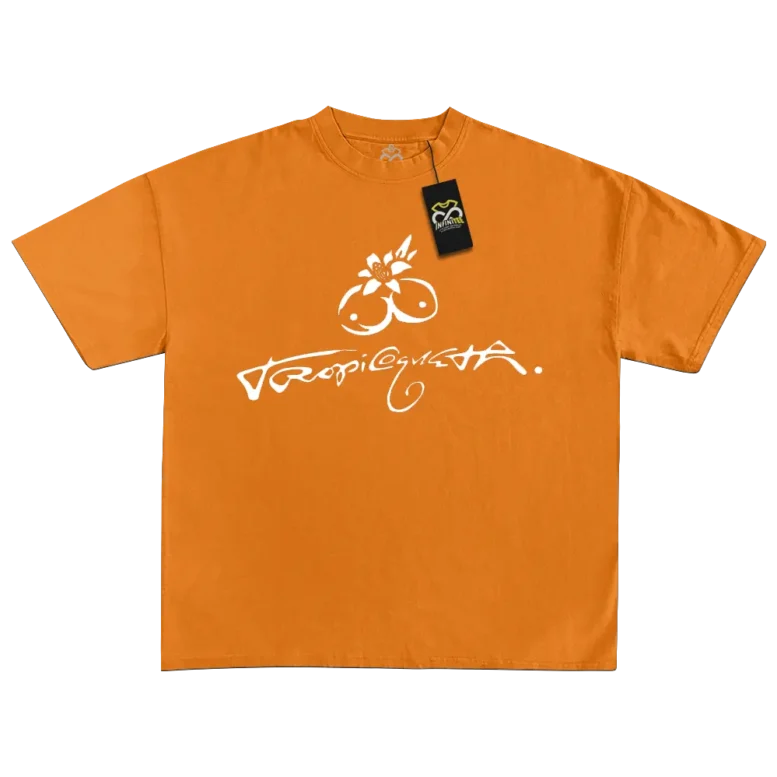 Playera KAROL G | Tropicoqueta LOGO 1 playera-karol-g-la-tropicoqueta-logo-narnaja