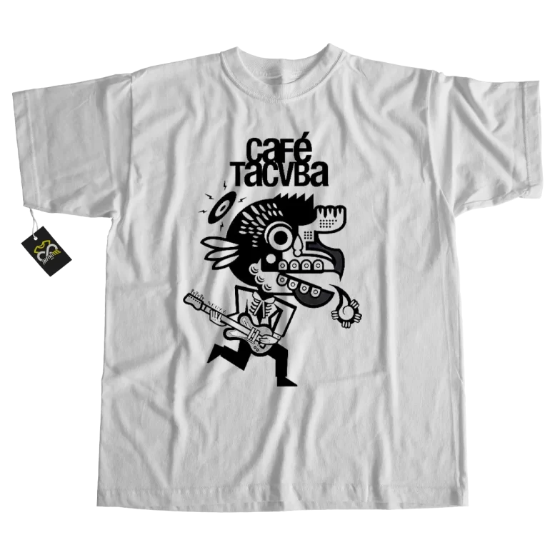 Playera CAFÉ TACVBA 1 playera logo cafe tacvba negro