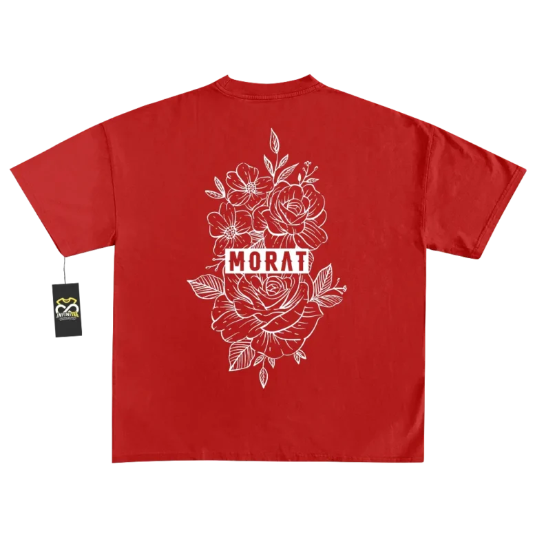 playera morat A donde vamos merch rojo