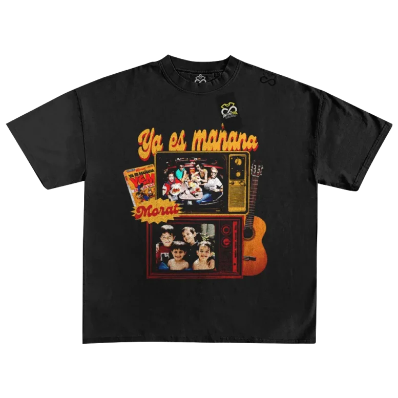 playera morat YEM TV negro merch mexico