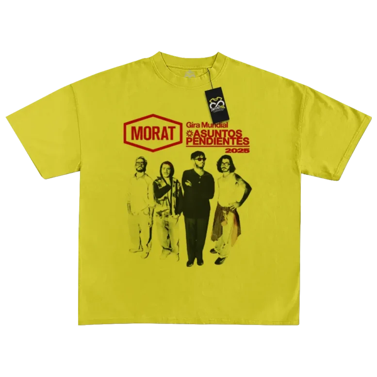 playera morat asuntos pendientes merch amarillo