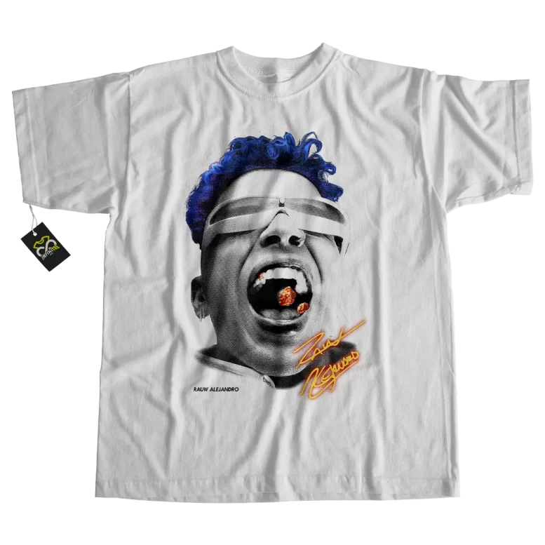 playera rauw alejandro saturno face