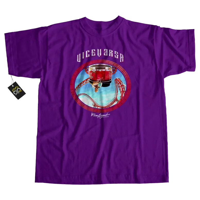 Playera de RAUW ALEJANDRO | Viceversa Color Morado 1 playera rauw alejandro viceversa morada