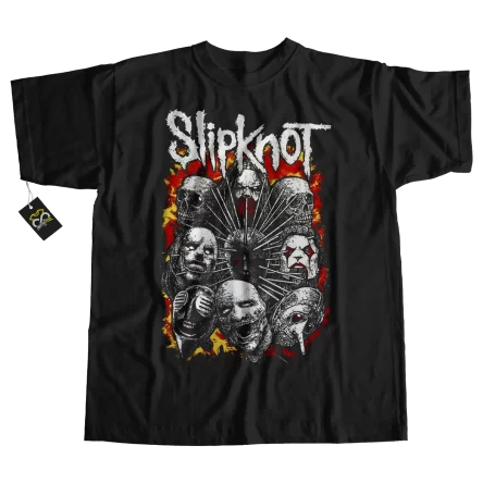 playera slipknot llamaradas