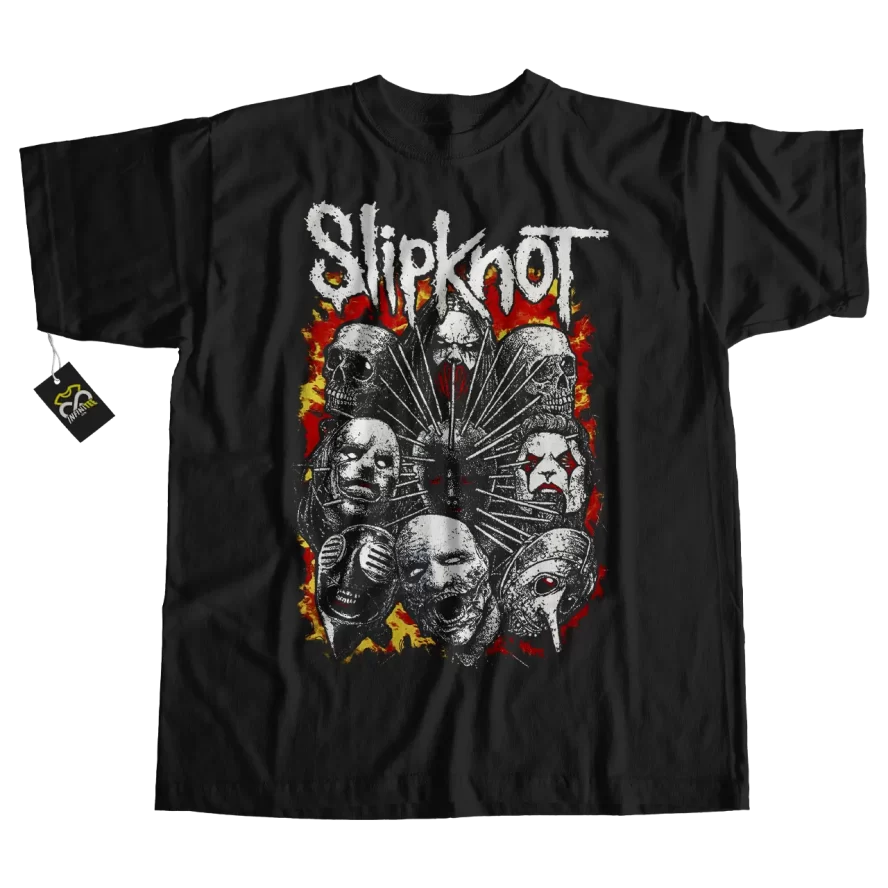 playera slipknot llamaradas