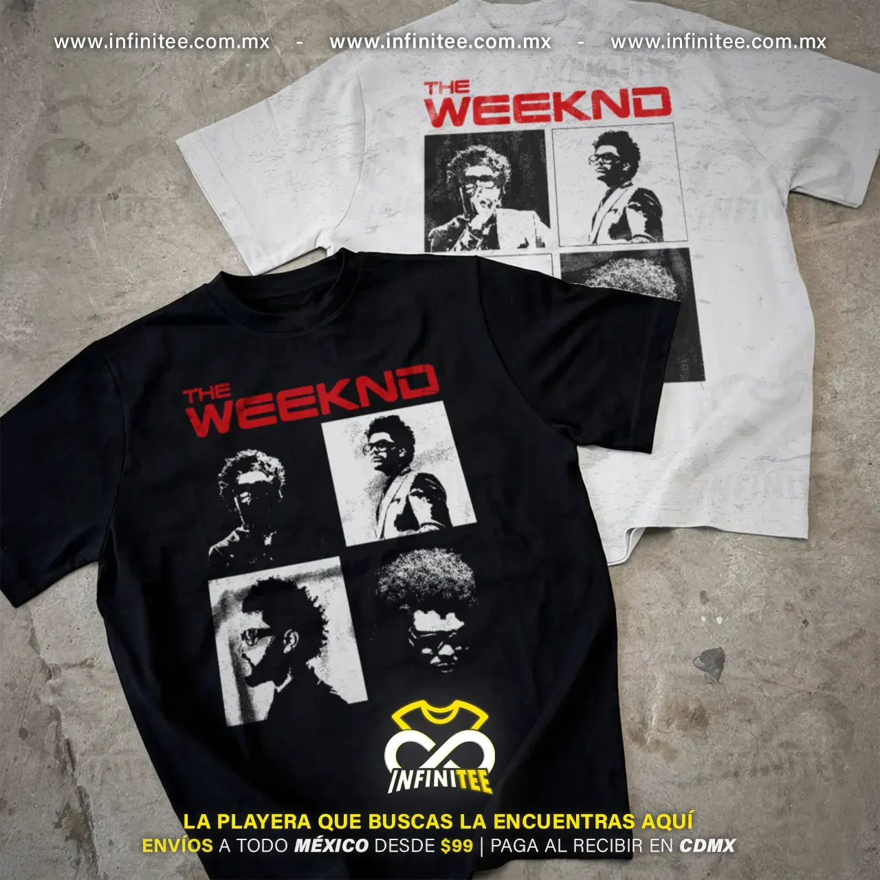 playera-the-weeknd-blanco-mexico