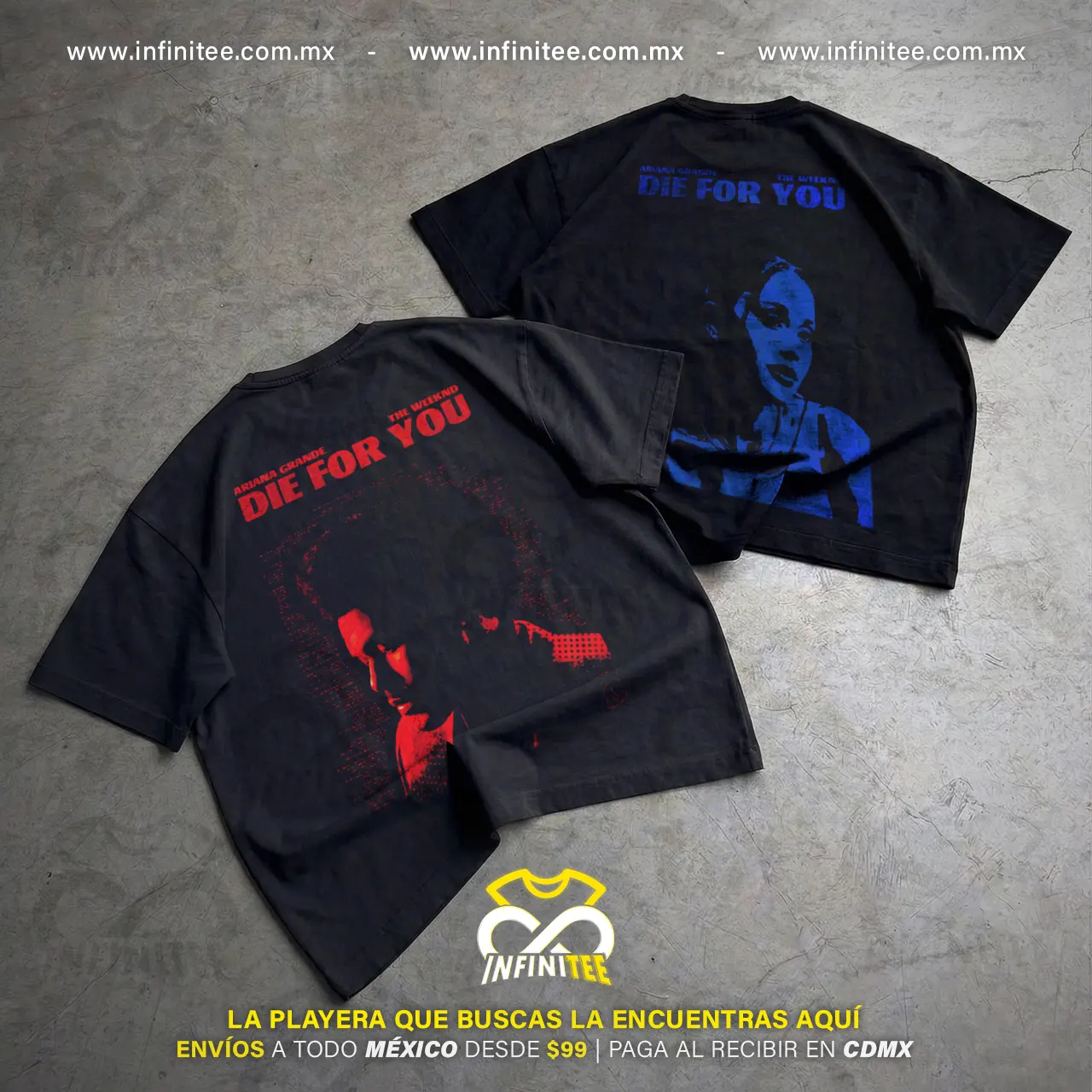 playera-the-weeknd-en-pareja-die-for-you