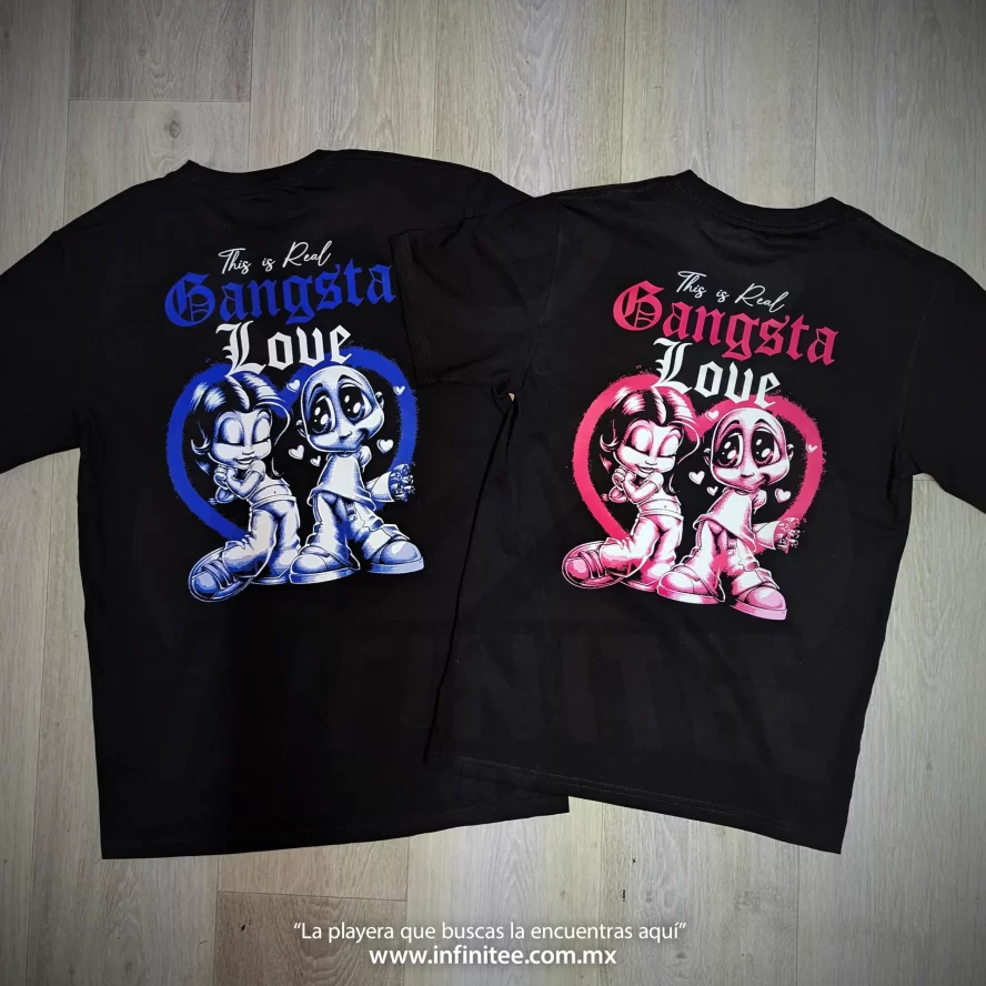 playera trueno real gangsta love eosa