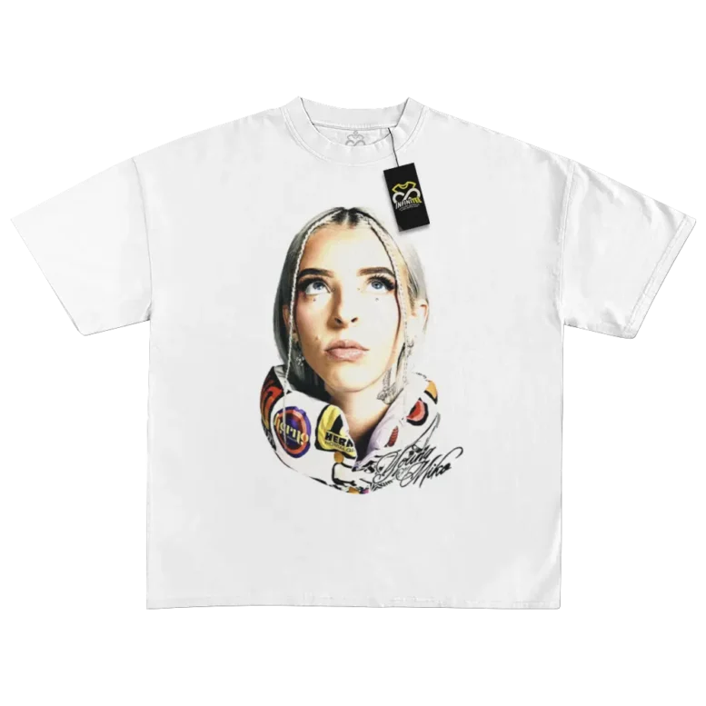 playera young miko merch mexico big face blanca