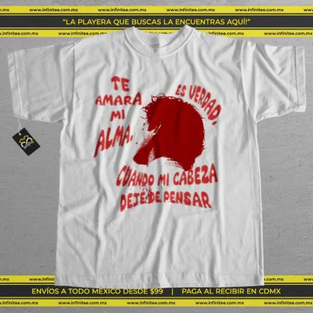 playera_HUMBE_morfina_te_amará_mi-alma-cuando_mi_cabeza_deje_de_pensar roja