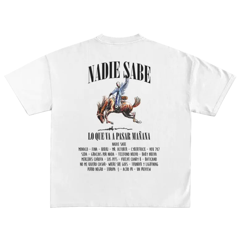playera bad bunny nadie sabe lo que va a pasar manana