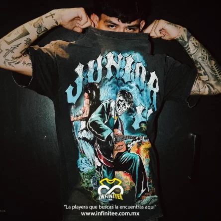 Playera Junior H | Calaca Tumbada