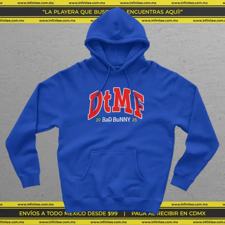 sudadera_DtMF_merch_bad_bunny azul